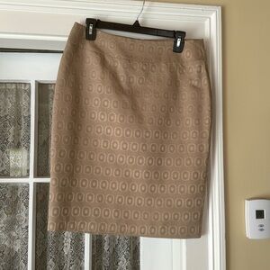 Cynthia Rowley camel pencil skirt.  Size 6